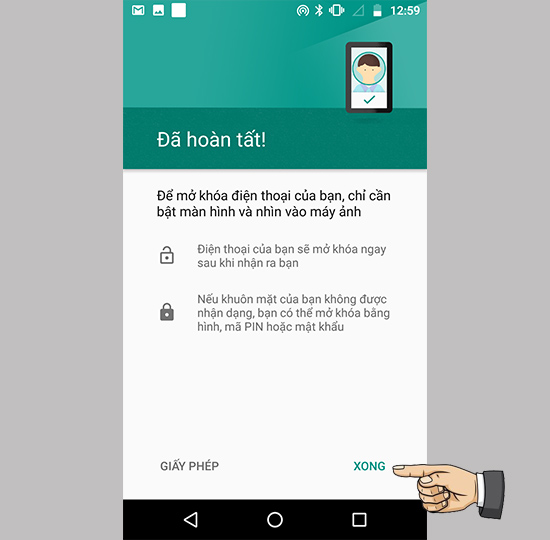 Thêm nhận diện khuôn mặt